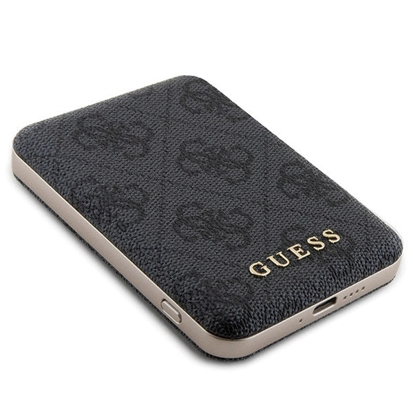 Guess 4G Metal Logo case set for iPhone 11 + 5000mAh MagSafe power bank - black_9