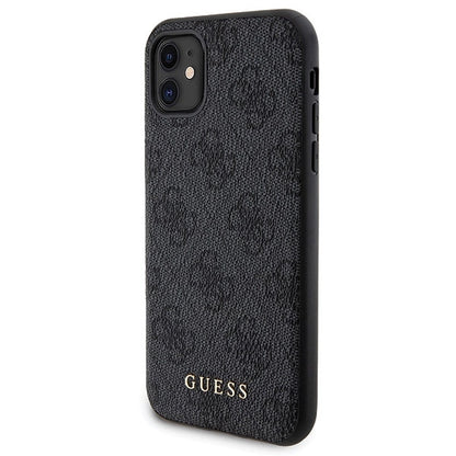 Guess 4G Metal Logo case set for iPhone 11 + 5000mAh MagSafe power bank - black_1