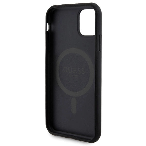Guess 4G Metal Logo case set for iPhone 11 + 5000mAh MagSafe power bank - black_6