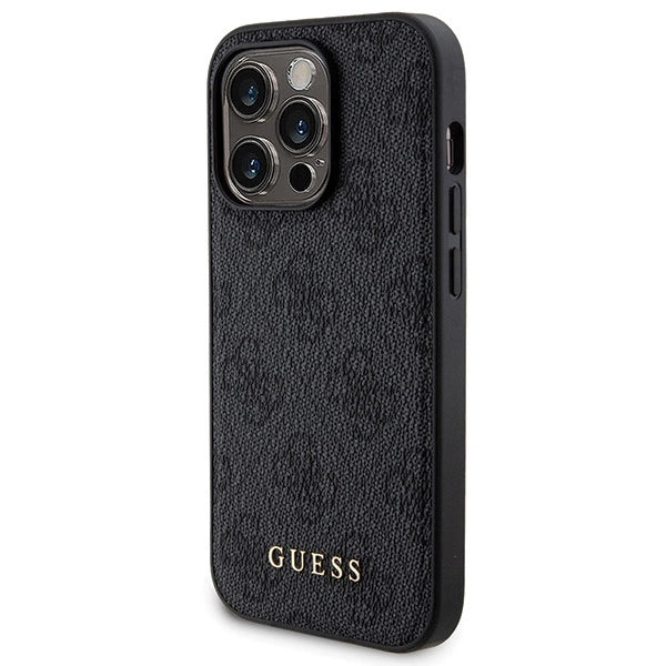 Guess 4G Metal Logo case set for iPhone 14 Pro + 5000mAh MagSafe power bank - black_1