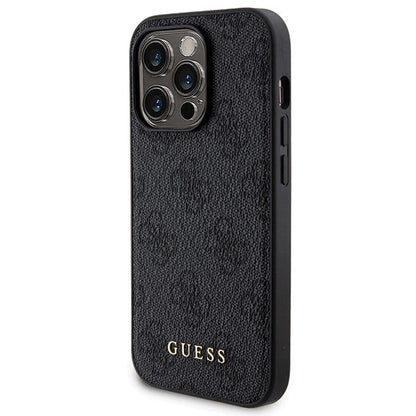 Guess 4G Metal Logo case set for iPhone 14 Pro + 5000mAh MagSafe power bank - black_1