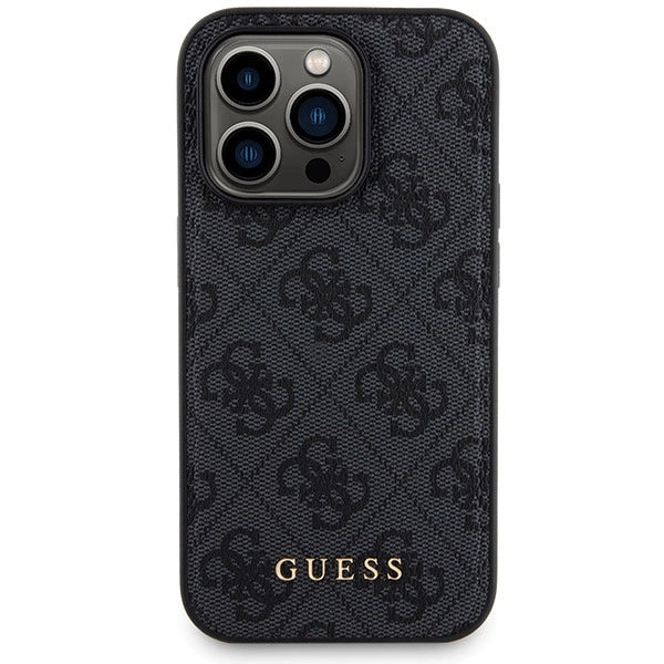 Guess 4G Metal Logo case set for iPhone 14 Pro + 5000mAh MagSafe power bank - black_2