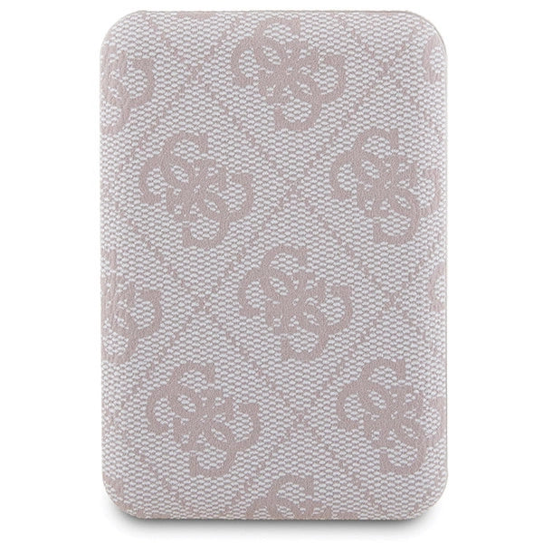 Guess 4G Metal Logo case set for iPhone 14 Pro + 5000mAh MagSafe power bank - pink_8