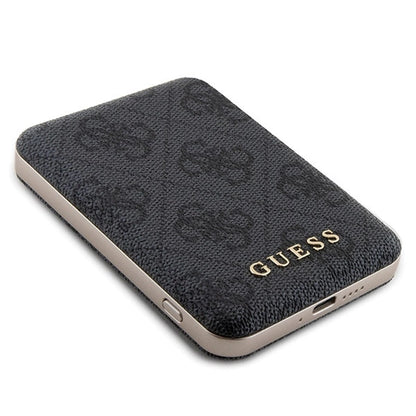 Guess 4G Metal Logo Case Set for iPhone 14 Pro Max + 5000mAh MagSafe Powerbank - Black_9