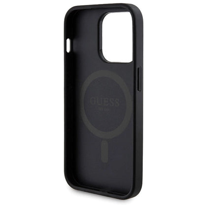 Guess 4G Metal Logo Case Set for iPhone 14 Pro Max + 5000mAh MagSafe Powerbank - Black_6