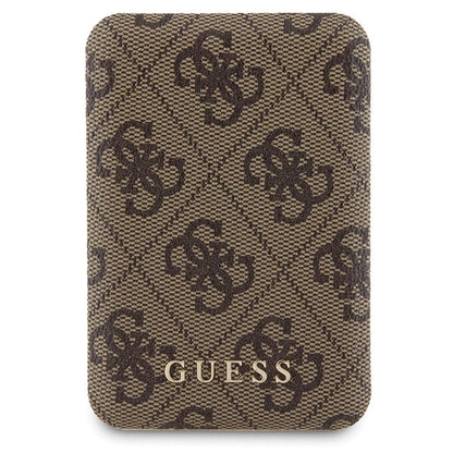Guess 4G Metal Logo case set for iPhone 15 + 5000mAh MagSafe power bank - brown_7