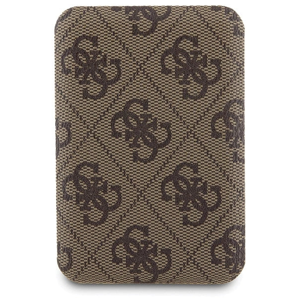 Guess 4G Metal Logo case set for iPhone 15 + 5000mAh MagSafe power bank - brown_8