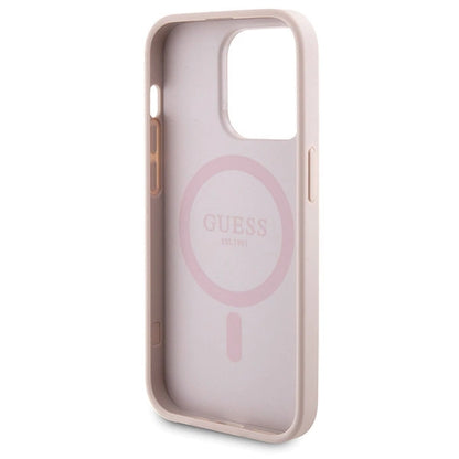 Guess 4G Metal Logo case set for iPhone 15 Pro Max + 5000mAh MagSafe power bank - pink_6