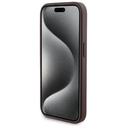 Guess 4G Metal Logo case set for iPhone 15 Pro Max + 5000mAh MagSafe power bank - brown_4