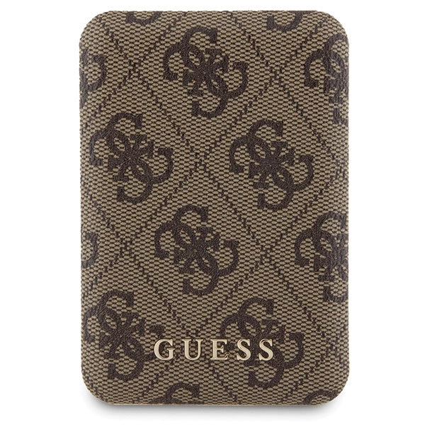 Guess 4G Metal Logo case set for iPhone 15 Pro Max + 5000mAh MagSafe power bank - brown_7