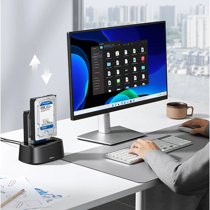 Ugreen CM198 50857 docking station with USB 3.0 for SATA 2.5&quot; 3.5&quot; SSD HHD drives, EU power supply - black_8