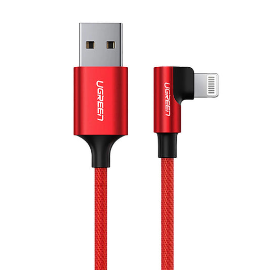 Ugreen US299 60555 angled Lightning / USB-A MFi cable 2.4A 1m - red_0