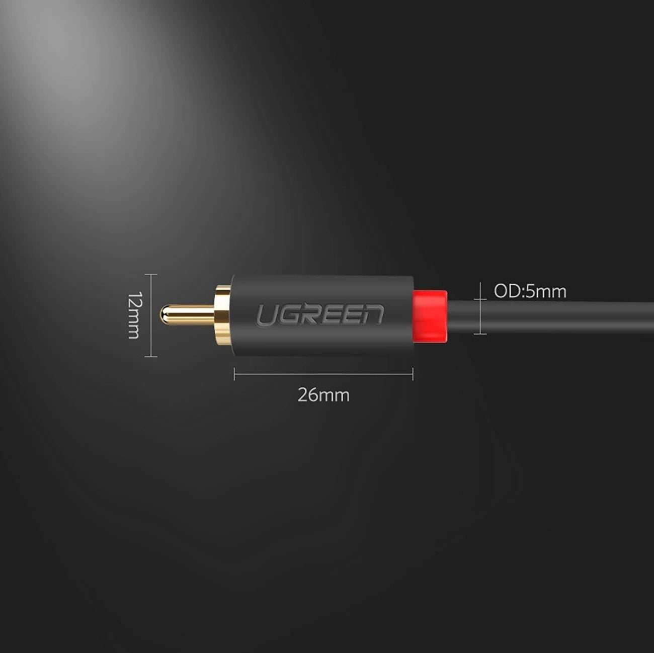 Ugreen AV104 10519 audio cable 2RCA (male) / 2RCA (male) 3m - gray_17