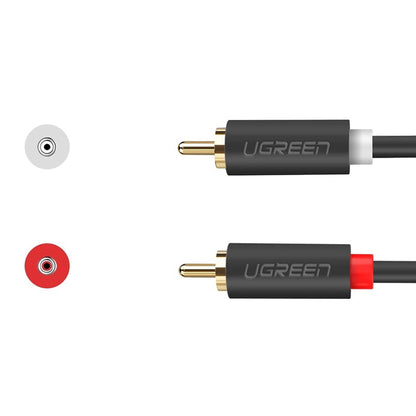 Ugreen AV104 10519 audio cable 2RCA (male) / 2RCA (male) 3m - gray_7