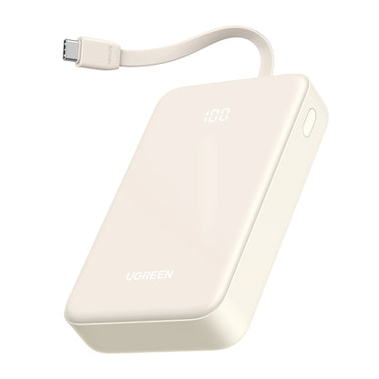 UGREEN 20000mAh Power Bank with Built-in Cable white_0