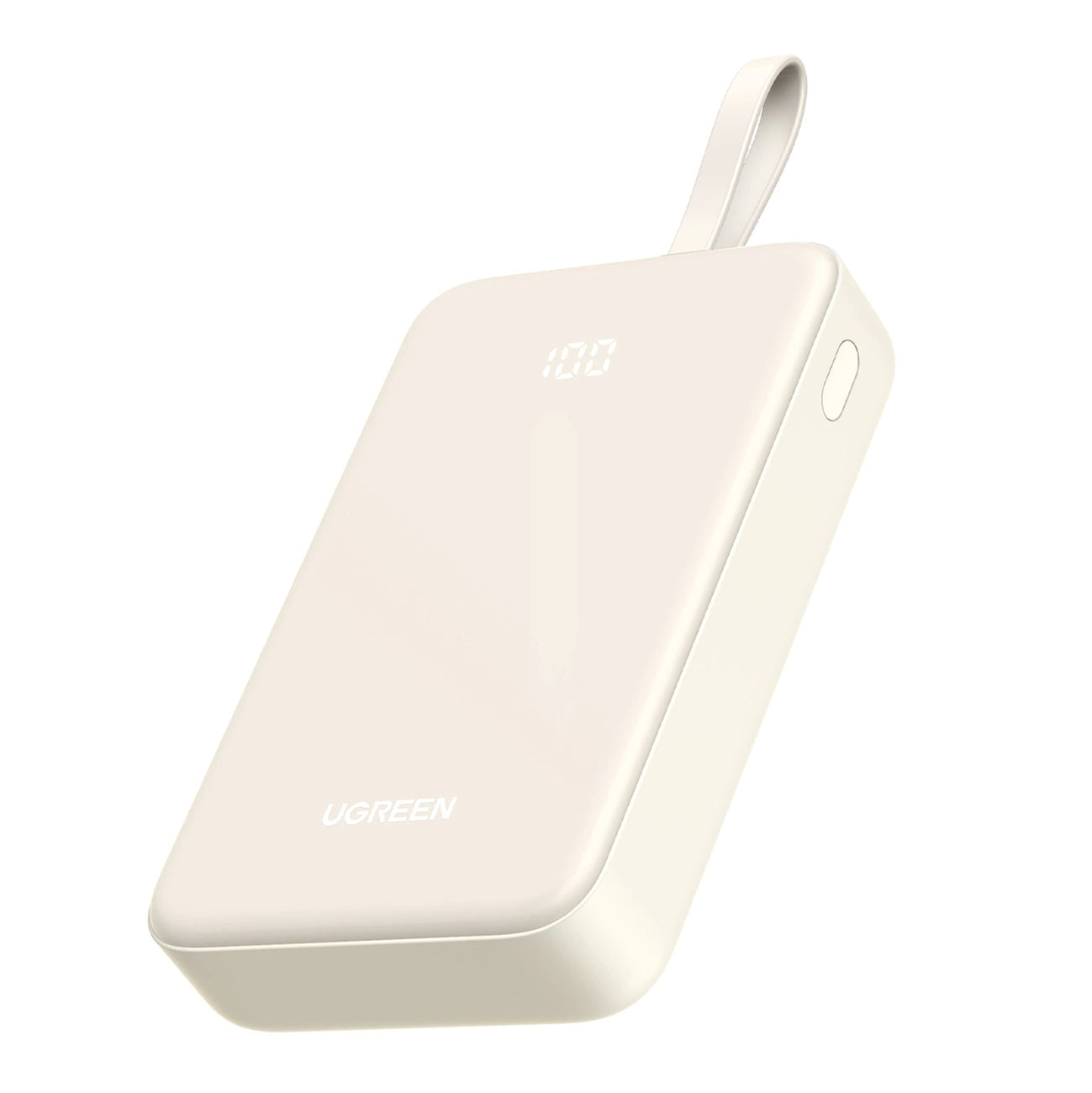 UGREEN 20000mAh Power Bank with Built-in Cable white_1