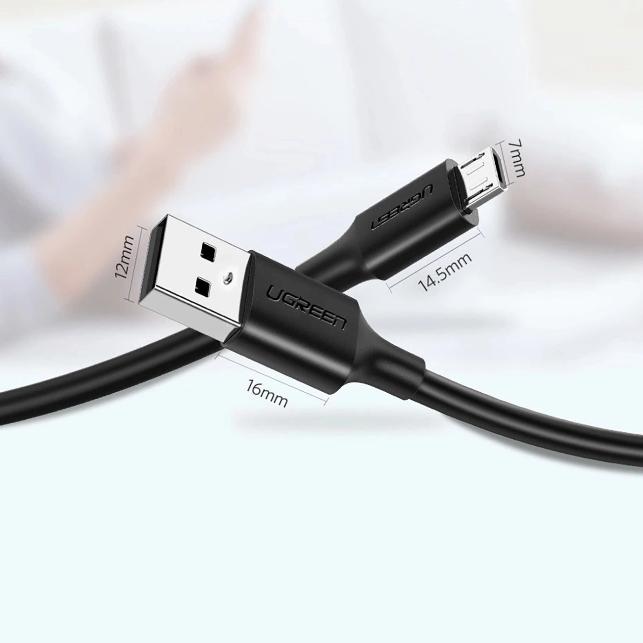 Ugreen US289 60135 micro USB / USB-A cable 0.5m - black_9
