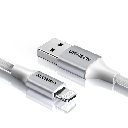 Ugreen US199 60163 USB-A / Lightning MFi cable 2m - silver_1