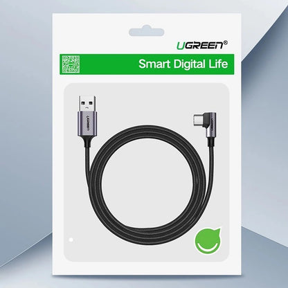 Ugreen US284 70255 USB-A (straight) / USB-C (angled) 3A Cable 3m - Gray_10