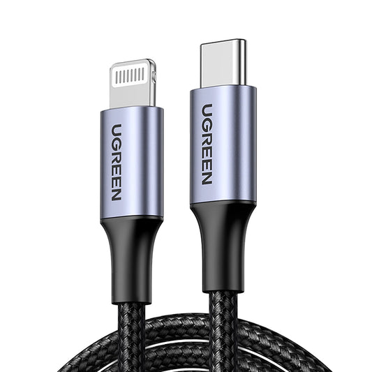 Ugreen US304 60760 Lightning - USB-C 2.0 MFi Cable 1.5 m - Gray_0