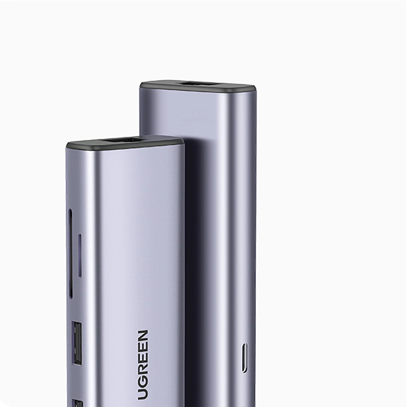 Ugreen CM512 90568 USB-C Adapter - 2x USB-A 3.0 / HDMI / RJ45 / SD and TF Card Reader / USB-C PD 100W - Gray_4