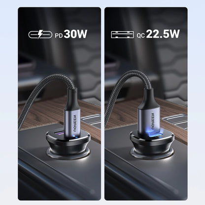 Ugreen EC305 25845 car charger USB-C USB-A 30W - black_5