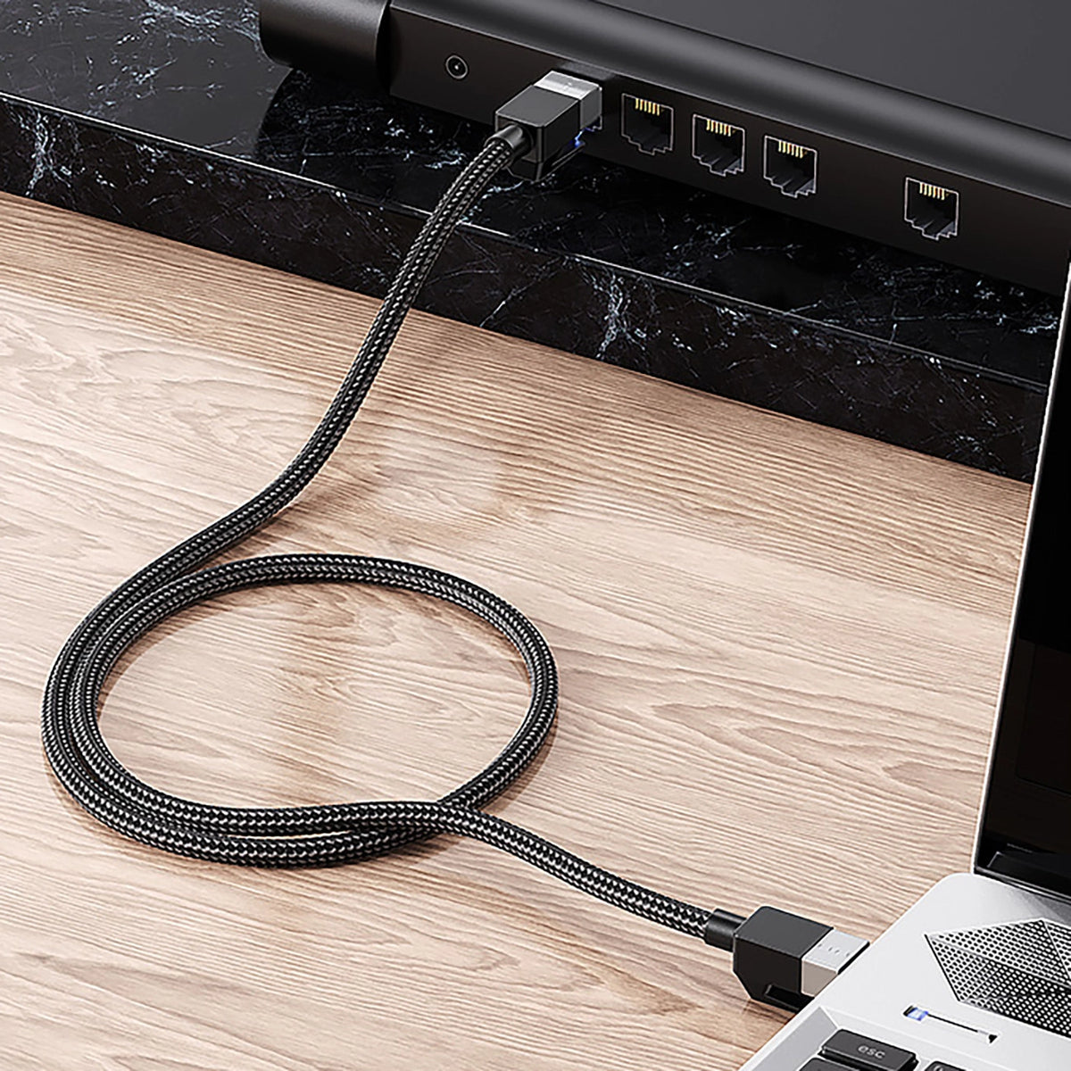 Ugreen NW153 Ethernet RJ45 Cat8 Cable Copper Core 1.5m - Black_9