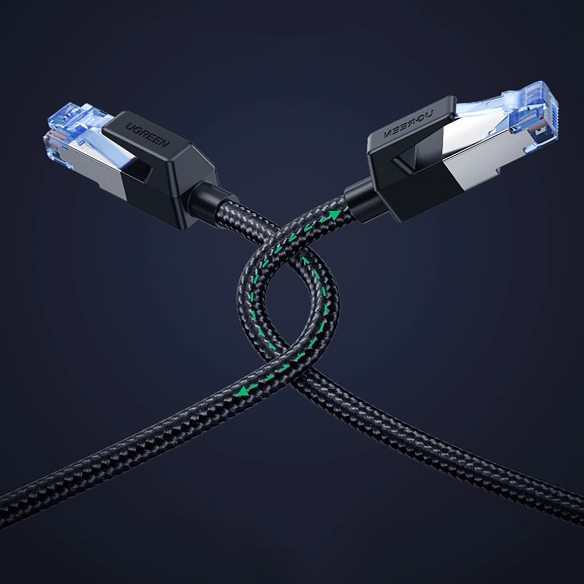 Ugreen NW153 Ethernet RJ45 Cat8 Cable Copper Core 1.5m - Black_7