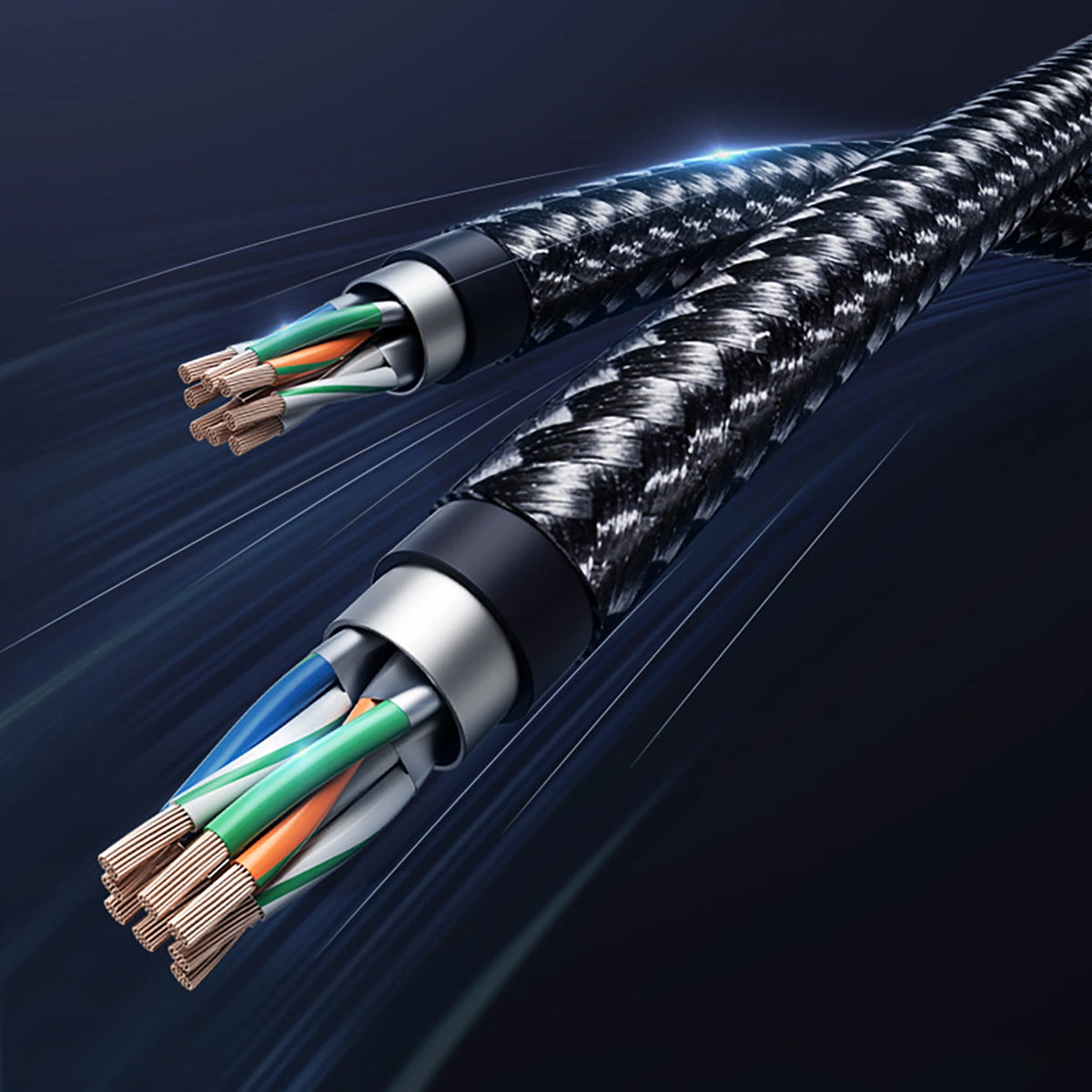 Ugreen NW153 Ethernet RJ45 Cat8 Cable Copper Core 1.5m - Black_8