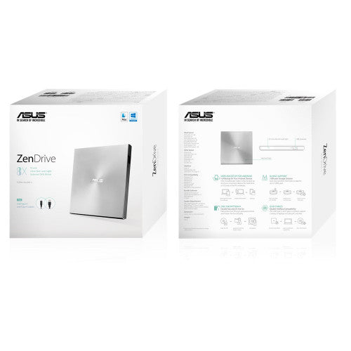 ASUS ZenDrive U9M unidad de disco Ã³ptico DVDÂ±RW Plata_5
