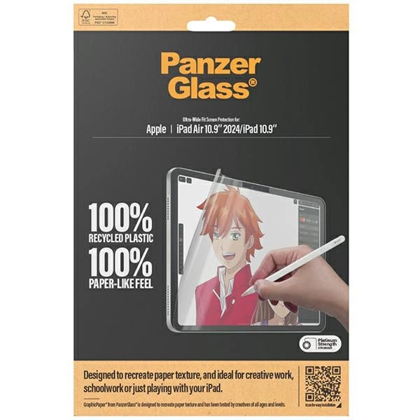 Antibacterial PanzerGlass GraphicPaper foil with a glare filter for iPad Air 13" 2024 / iPad 10.9"_3