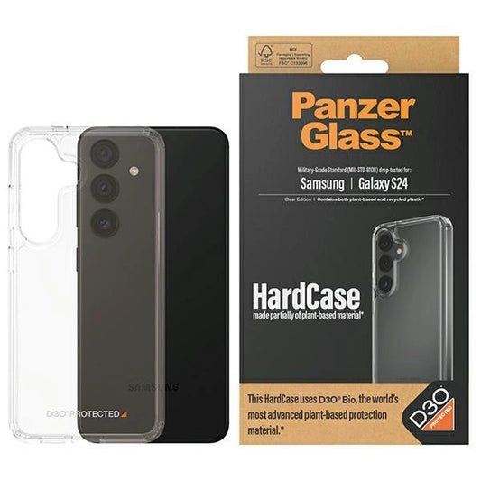 PanzerGlass HardCase with D3O® Bio and Military Grade certification for Samsung Galaxy S24 - transparent_0