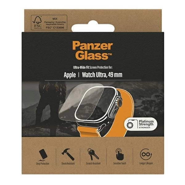 PanzerGlass Ultra-Wide Fit tempered glass for Apple Watch Ultra 49mm_2