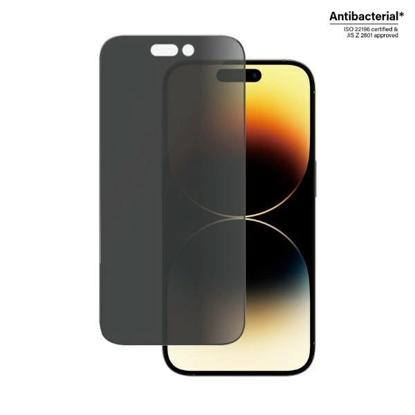 PanzerGlass Ultra-Wide Fit Antibacterial Privacy Tempered Glass for iPhone 14 Pro_1