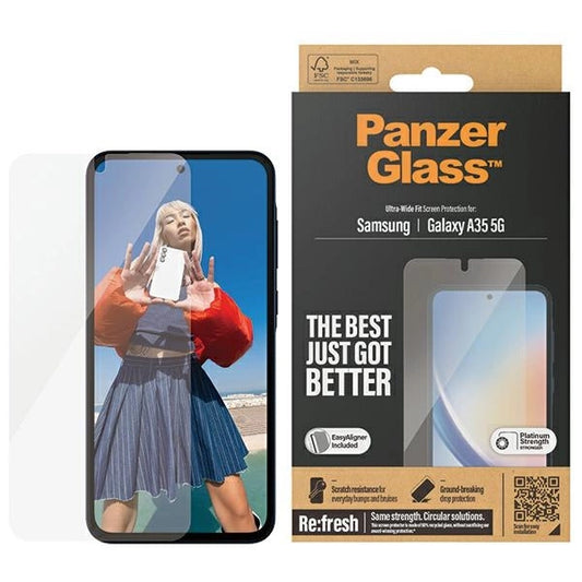 PanzerGlass Ultra-Wide Fit tempered glass with positioner for Samsung Galaxy A35 5G_0