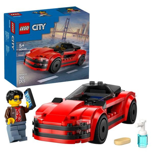 60448 City Roter Sportwagen, Konstruktionsspielzeug_0