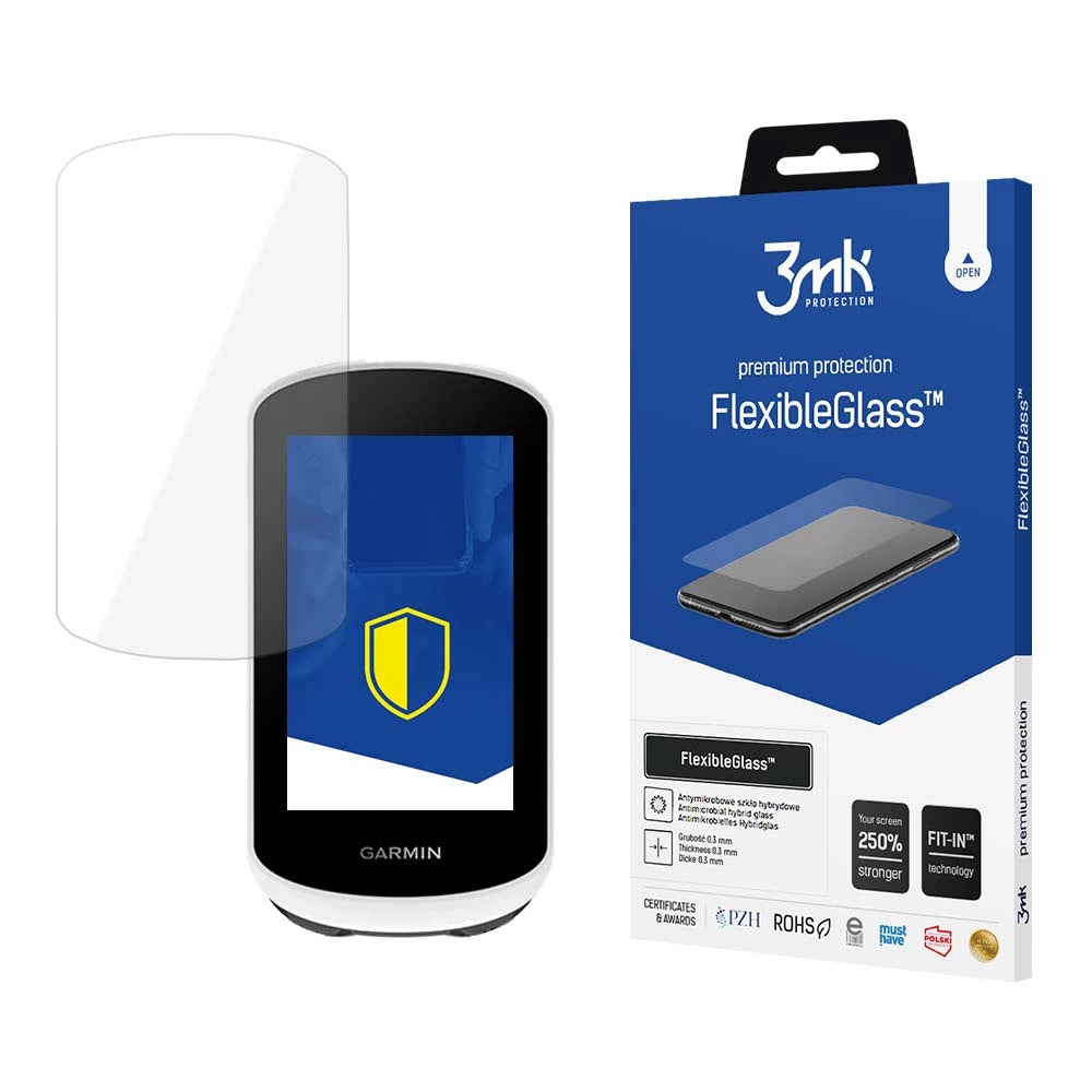 3mk FlexibleGlass™ hybrid glass on Garmin Edge Explore 2_0