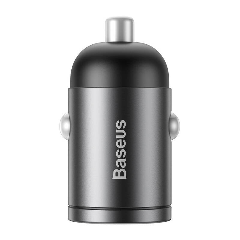 Baseus Tiny Star Mini Quick Charge Car Charger USB Port 30W Grey_1