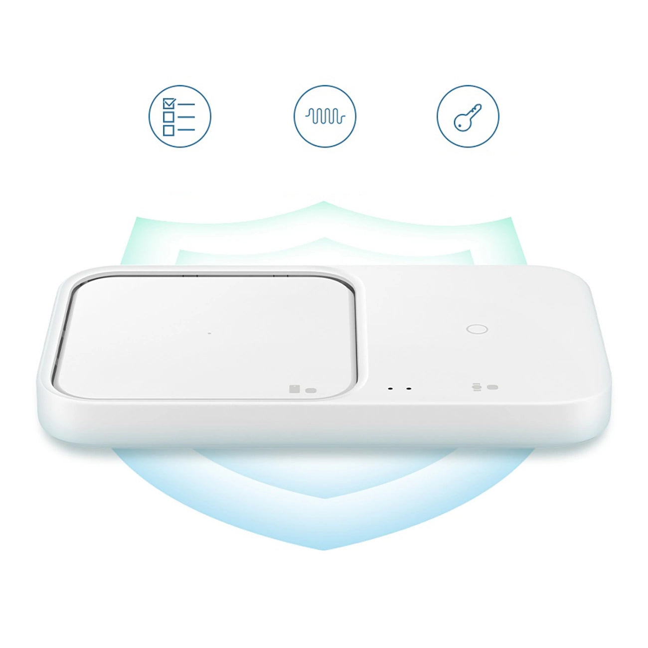 Samsung Wireless Charger Duo EP-P5400TWEGEU inductive charger 15W - white + mains charger + cable_10