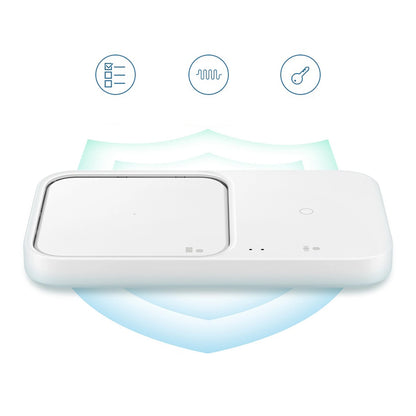 Samsung Wireless Charger Duo EP-P5400TWEGEU inductive charger 15W - white + mains charger + cable_10