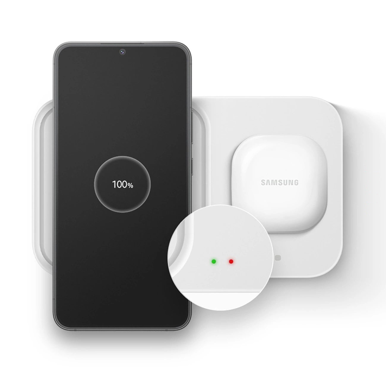 Samsung Wireless Charger Duo EP-P5400TWEGEU inductive charger 15W - white + mains charger + cable_12