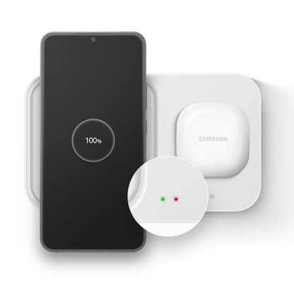 Samsung Wireless Charger Duo EP-P5400TWEGEU inductive charger 15W - white + mains charger + cable_12