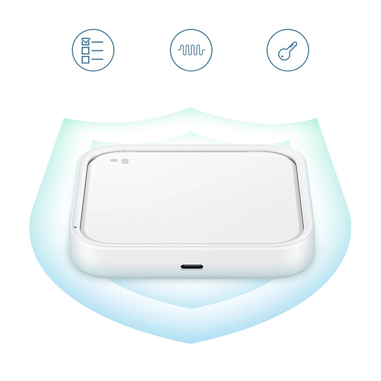 Samsung Wireless Charger Pad EP-P2400TWEGEU 15W inductive charger - white + mains charger_10
