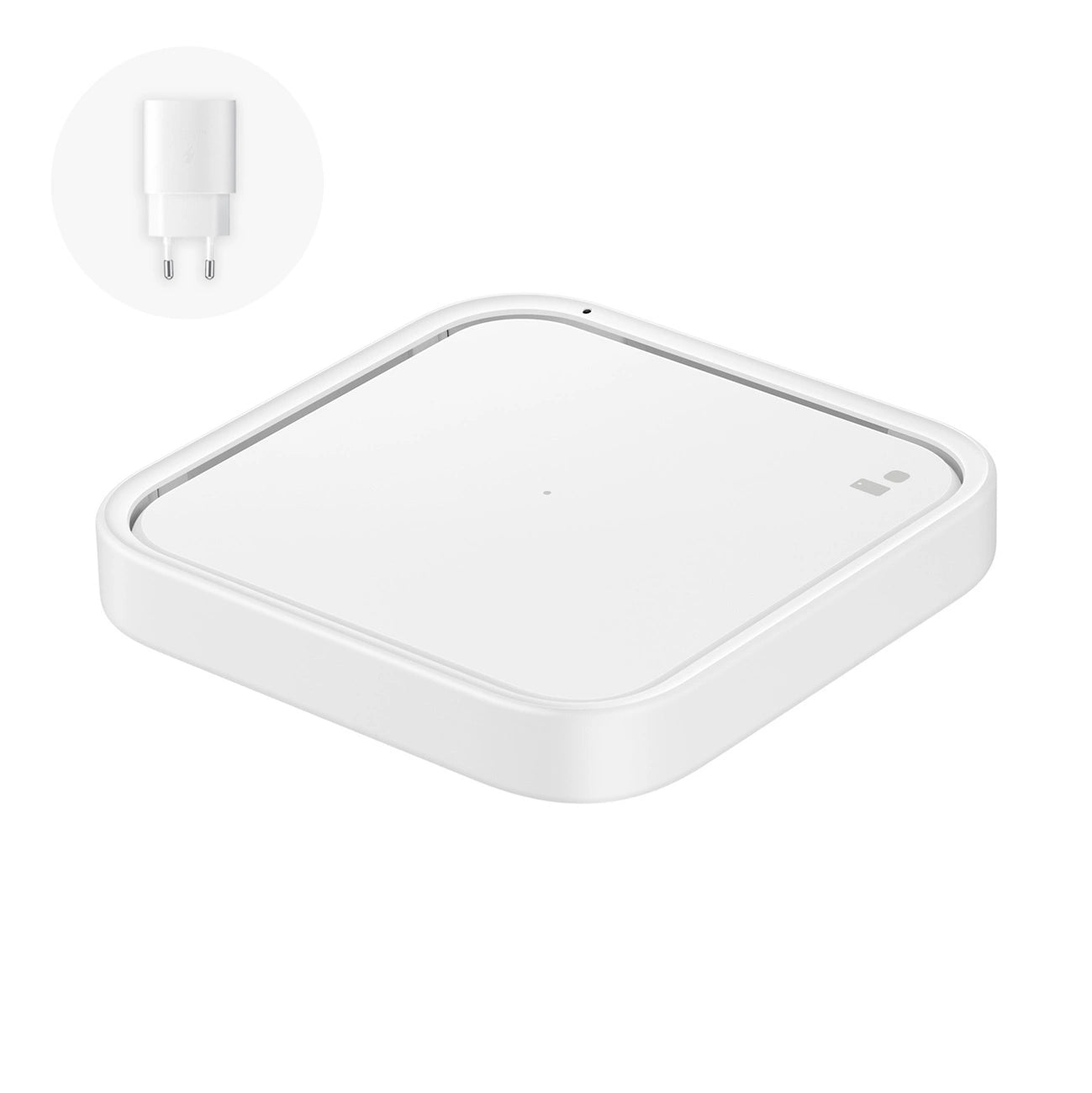 Samsung Wireless Charger Pad EP-P2400TWEGEU 15W inductive charger - white + mains charger_0