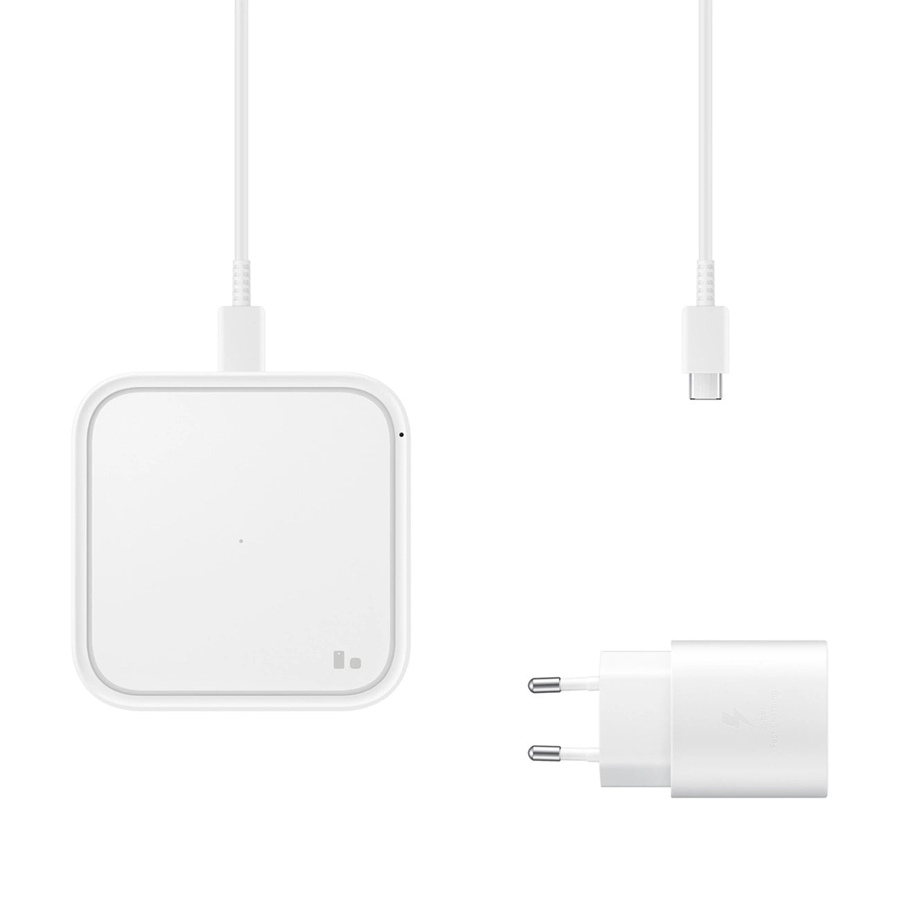 Samsung Wireless Charger Pad EP-P2400TWEGEU 15W inductive charger - white + mains charger_6