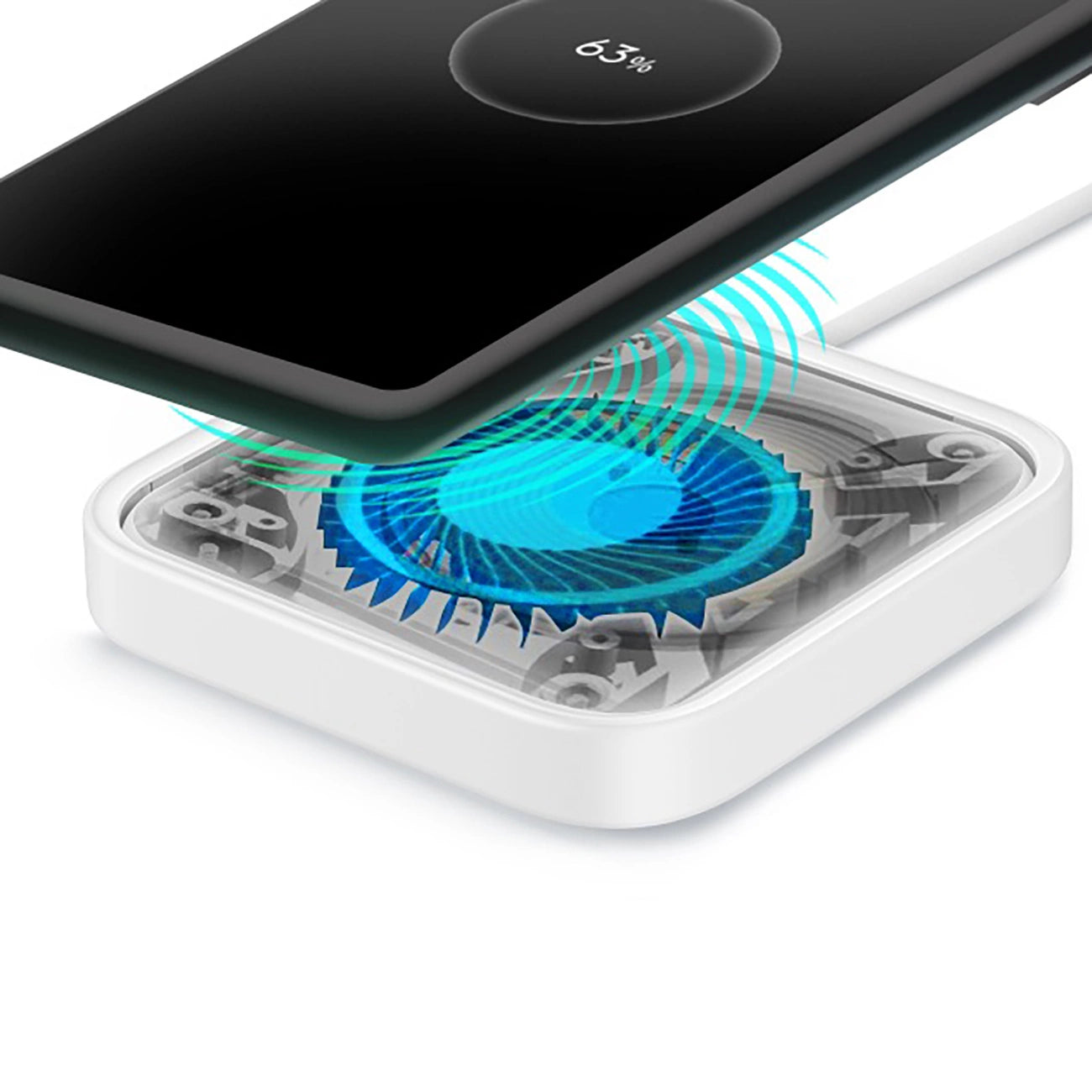 Samsung Wireless Charger Pad EP-P2400TWEGEU 15W inductive charger - white + mains charger_9
