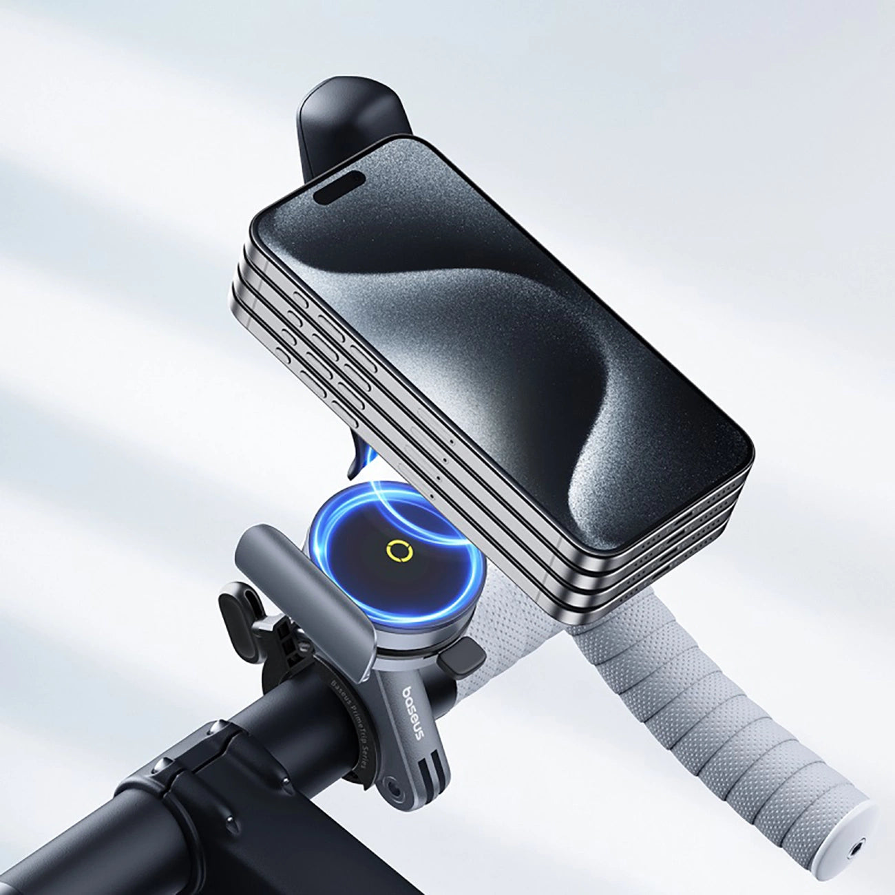 Baseus PrimeTrip magnetic phone holder for bicycle / scooter / scooter - black_9