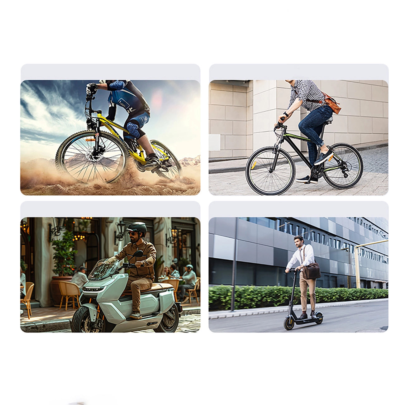 Baseus PrimeTrip magnetic phone holder for bicycle / scooter / scooter - black_12