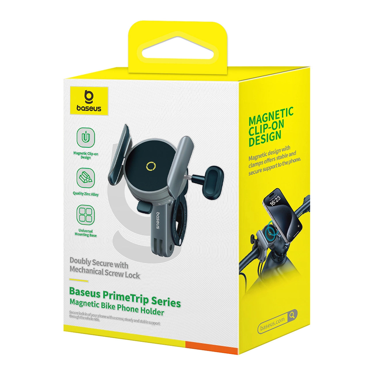 Baseus PrimeTrip magnetic phone holder for bicycle / scooter / scooter - black_6