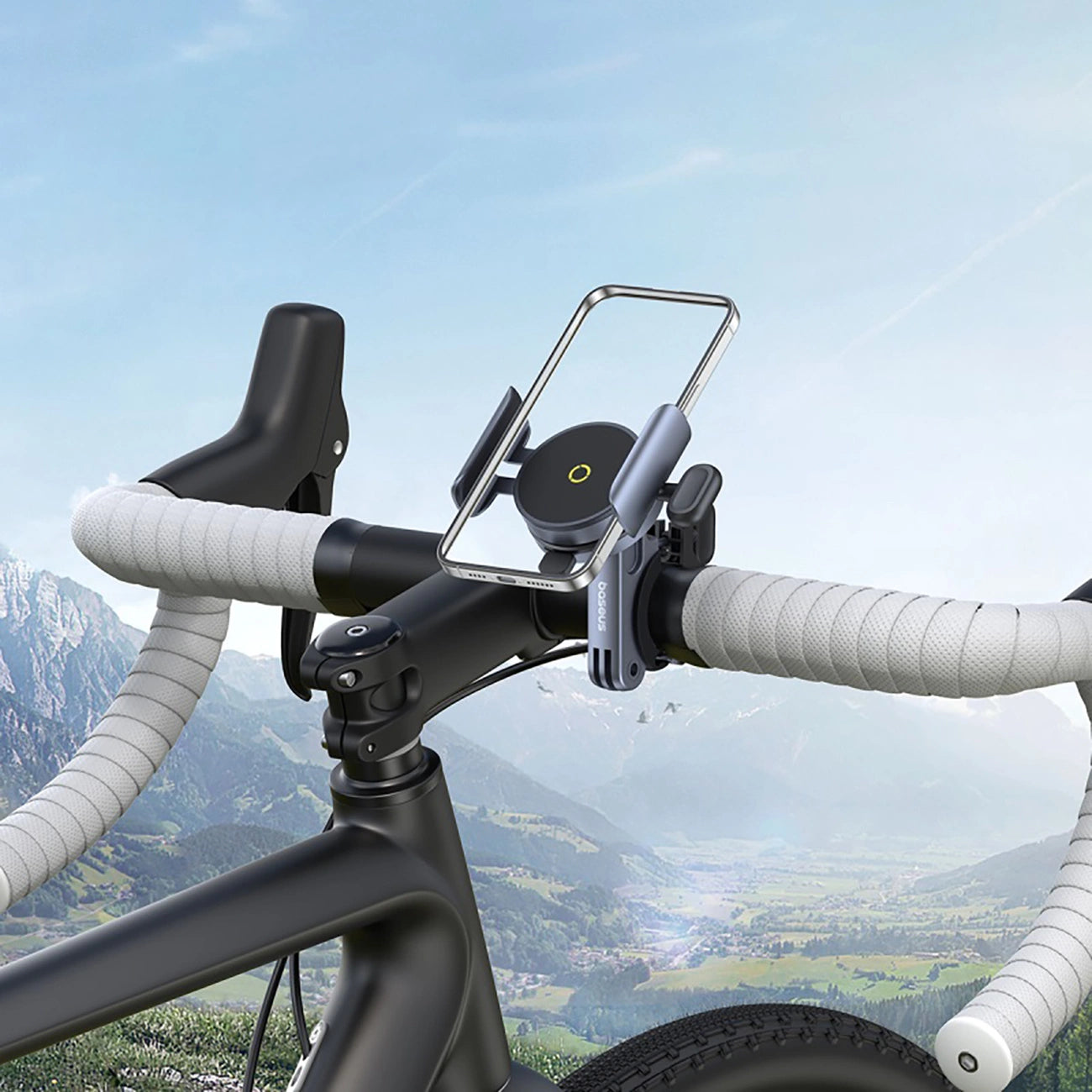 Baseus PrimeTrip magnetic phone holder for bicycle / scooter / scooter - black_8